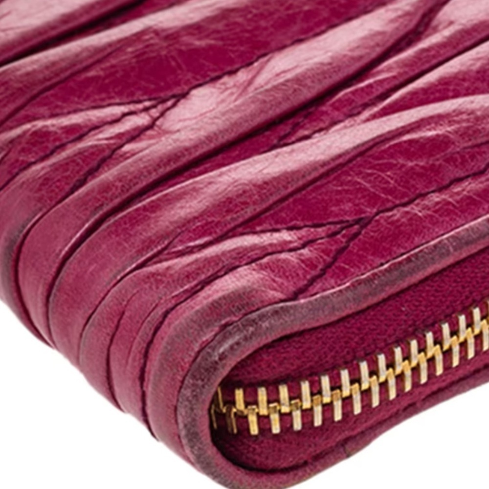 Authentic Miu Miu Burgundy Leather Wallet - Picture 10 of 10